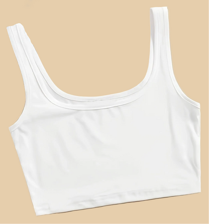 Dame Sporty Basic Tanktop med Stroppet Rygg – Ideell for Vår og Sommer