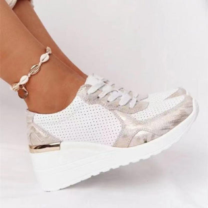 Damen Sneaker mit Keilabsatz – Trendige Freizeitschuhe für Alltag & Mode