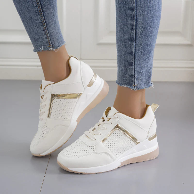 Damen Sneaker mit Keilabsatz – Trendige Freizeitschuhe für Alltag & Mode