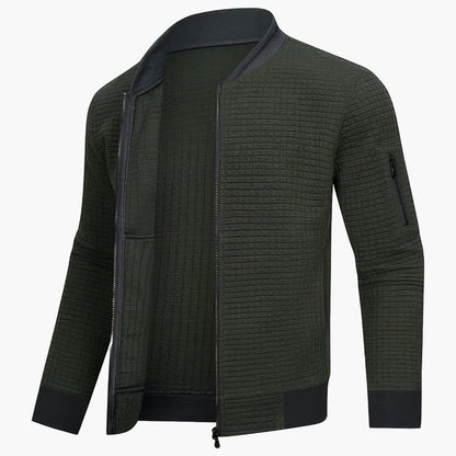 Bomber uomo moderno a quadri – Giacca casual elegante per tutti i giorni e ufficio