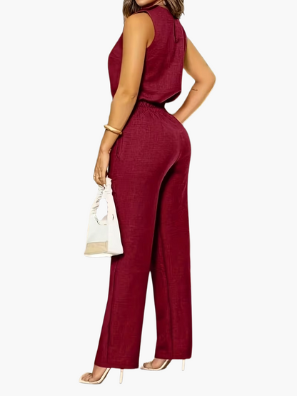 Mono elegante de negocios para mujer con pierna ancha – Oficina y uso diario