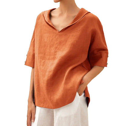 Damen-Bluse mit weitem Schnitt – Lässige Oversize Tunika für Alltag und Freizeit