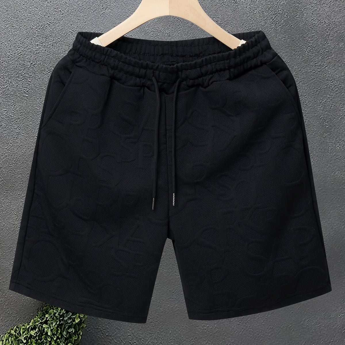 Herren Freizeitshorts mit Strukturmuster – Modernes Design für Alltag & Sport