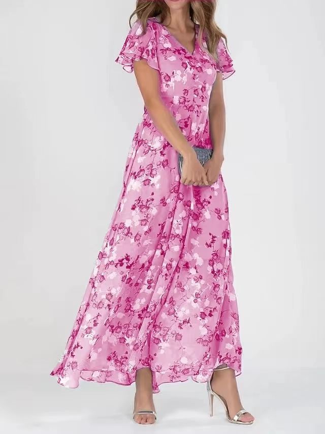 Judith – Modieuze print jurk met taille
