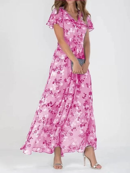 Judith – Modieuze print jurk met taille
