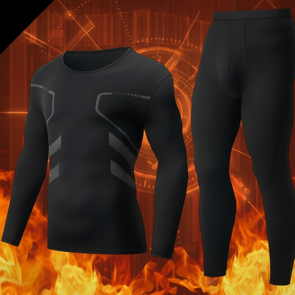 Herren Thermounterwäsche Set Langarmshirt und Hose Wärme Funktionsunterwäsche