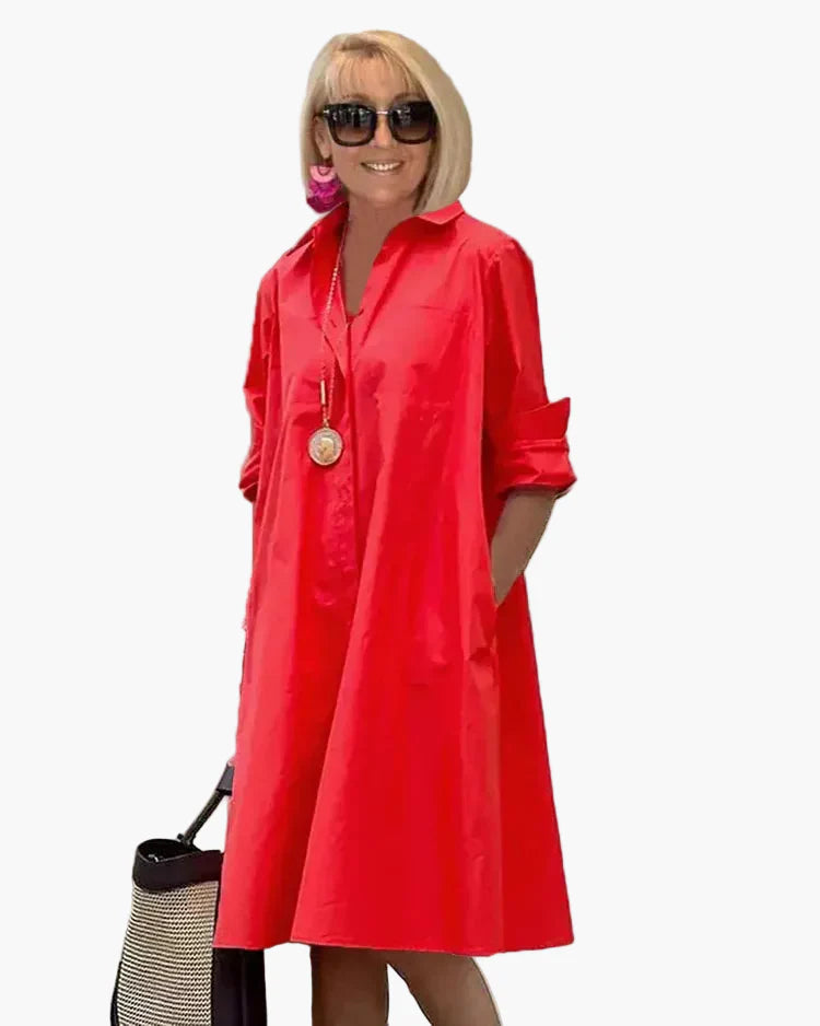 Damen Hemdblusenkleid mit modernem Schnitt für stilvolle Alltagsmomente