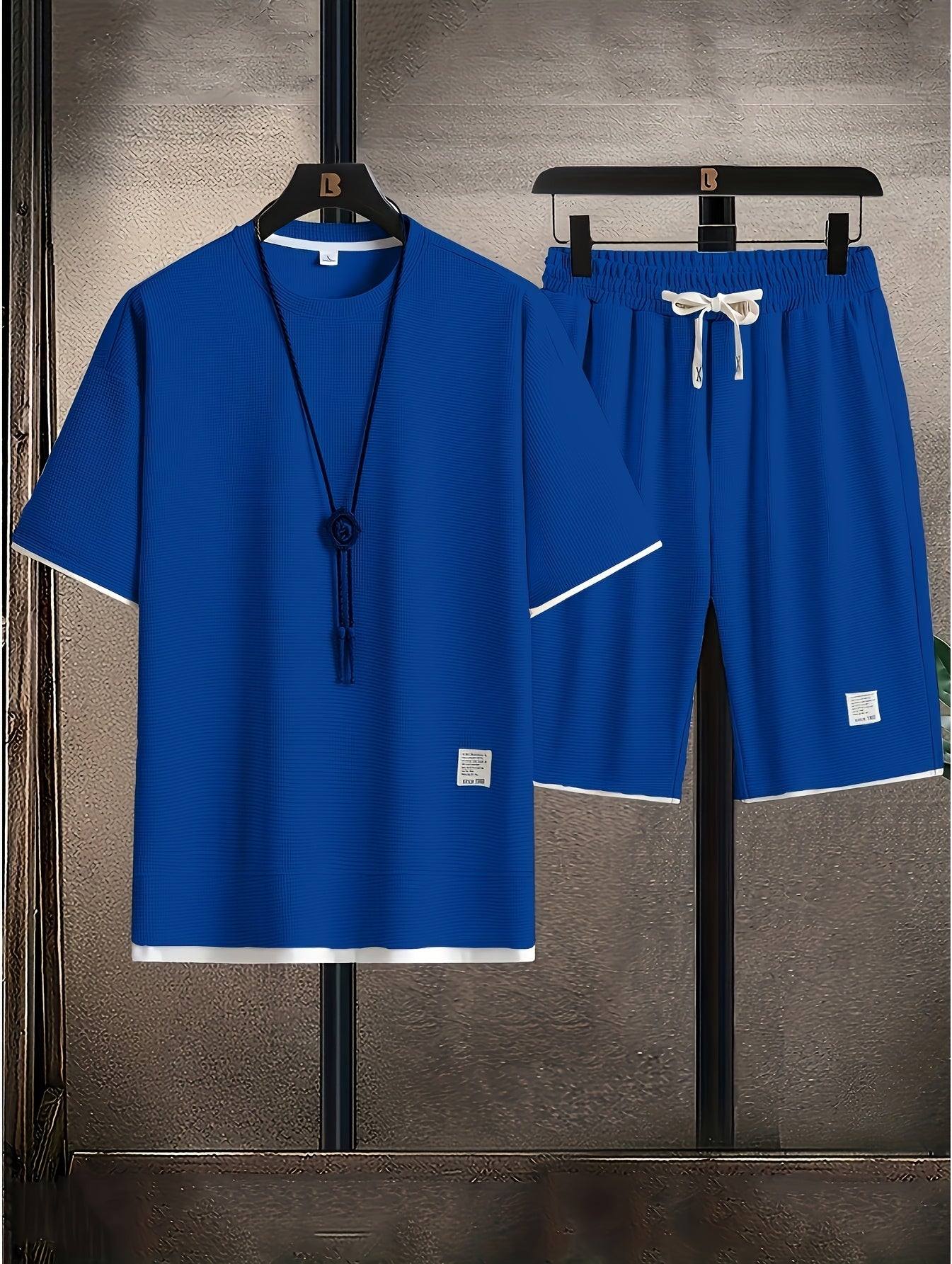 Herren Sport Freizeit Set – Modernes T-Shirt und Shorts für Alltag und Training