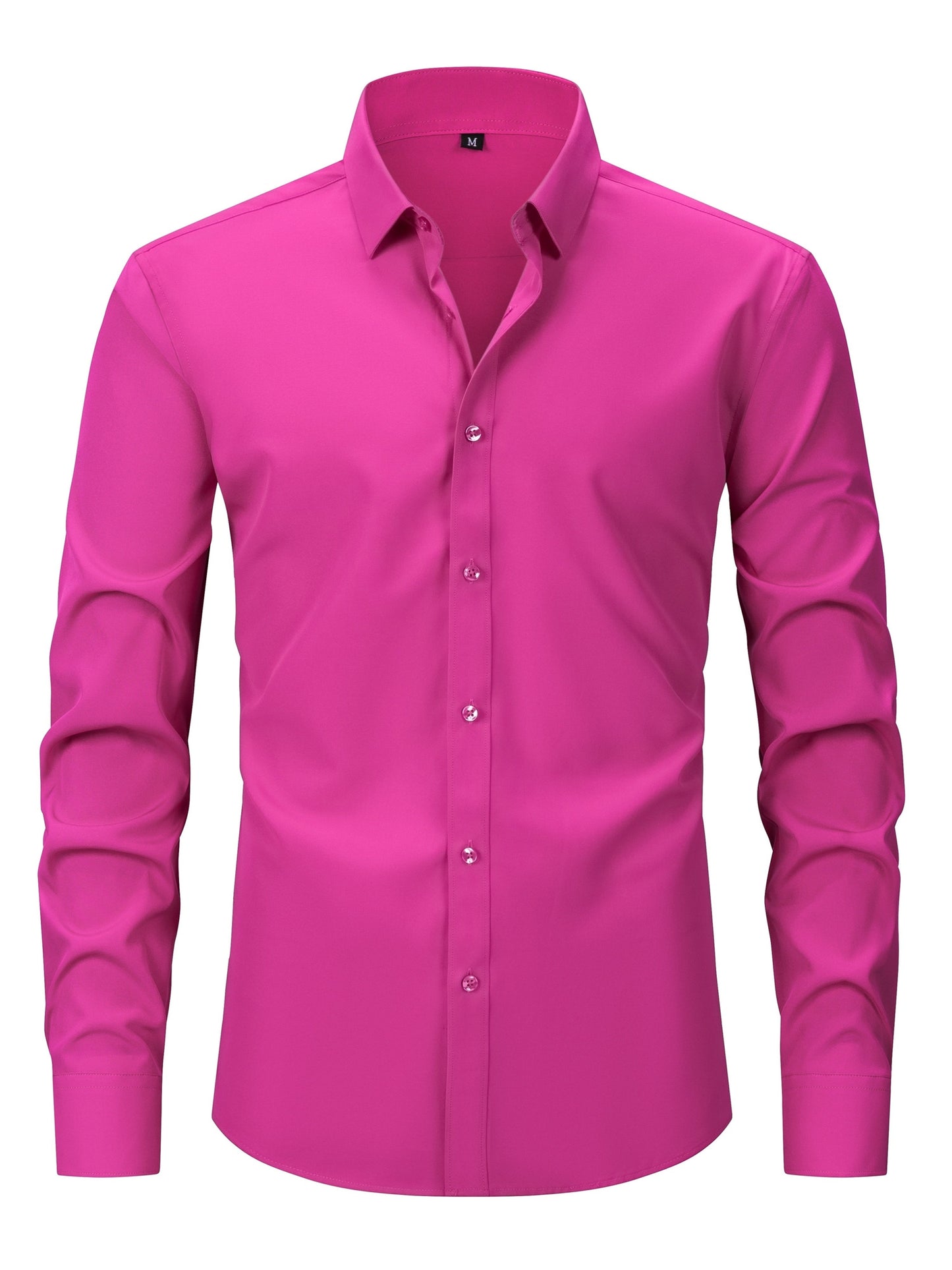 Chemise décontractée business homme coupe slim – Chemise élégante à manches longues pour le quotidien et le bureau