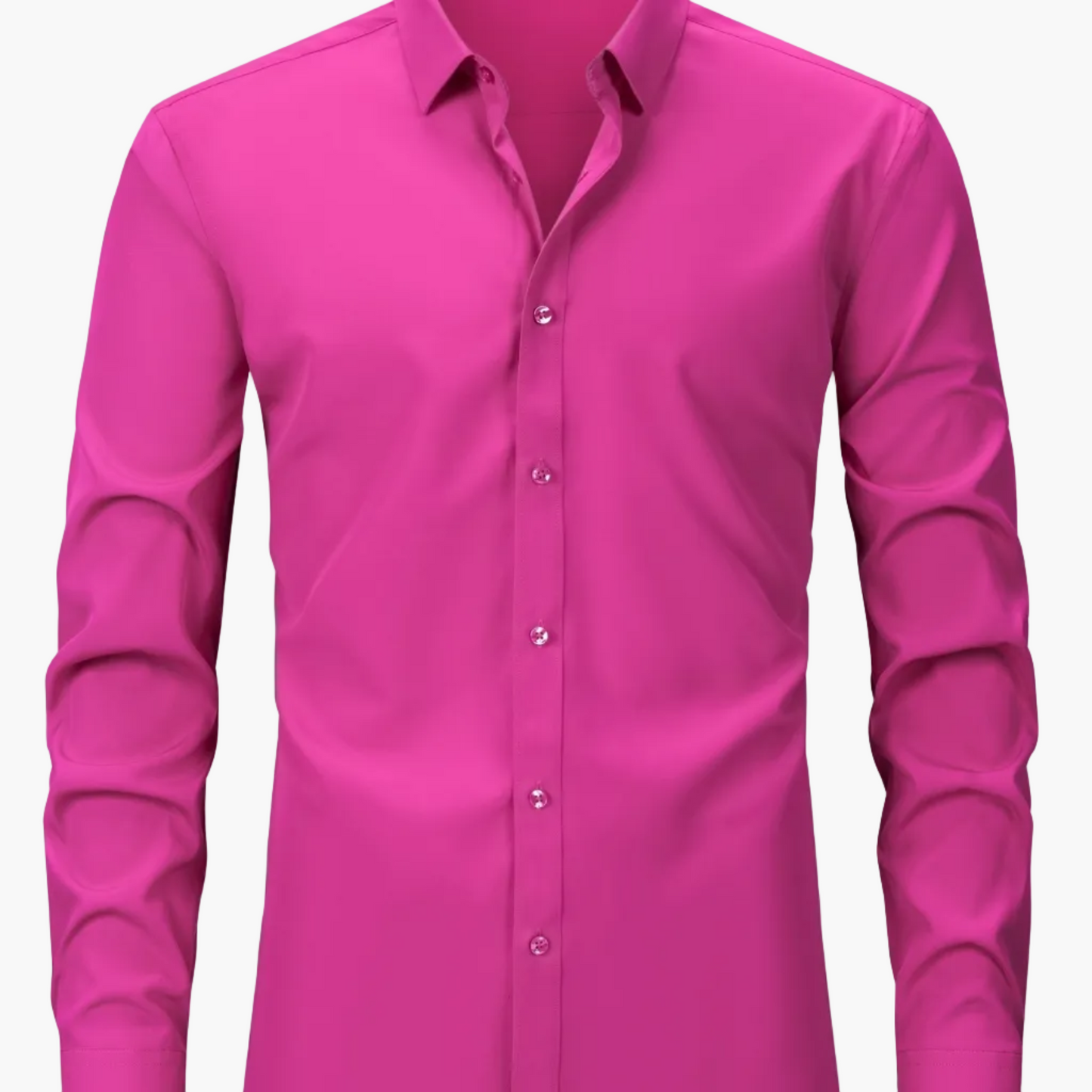 Chemise décontractée business homme coupe slim – Chemise élégante à manches longues pour le quotidien et le bureau