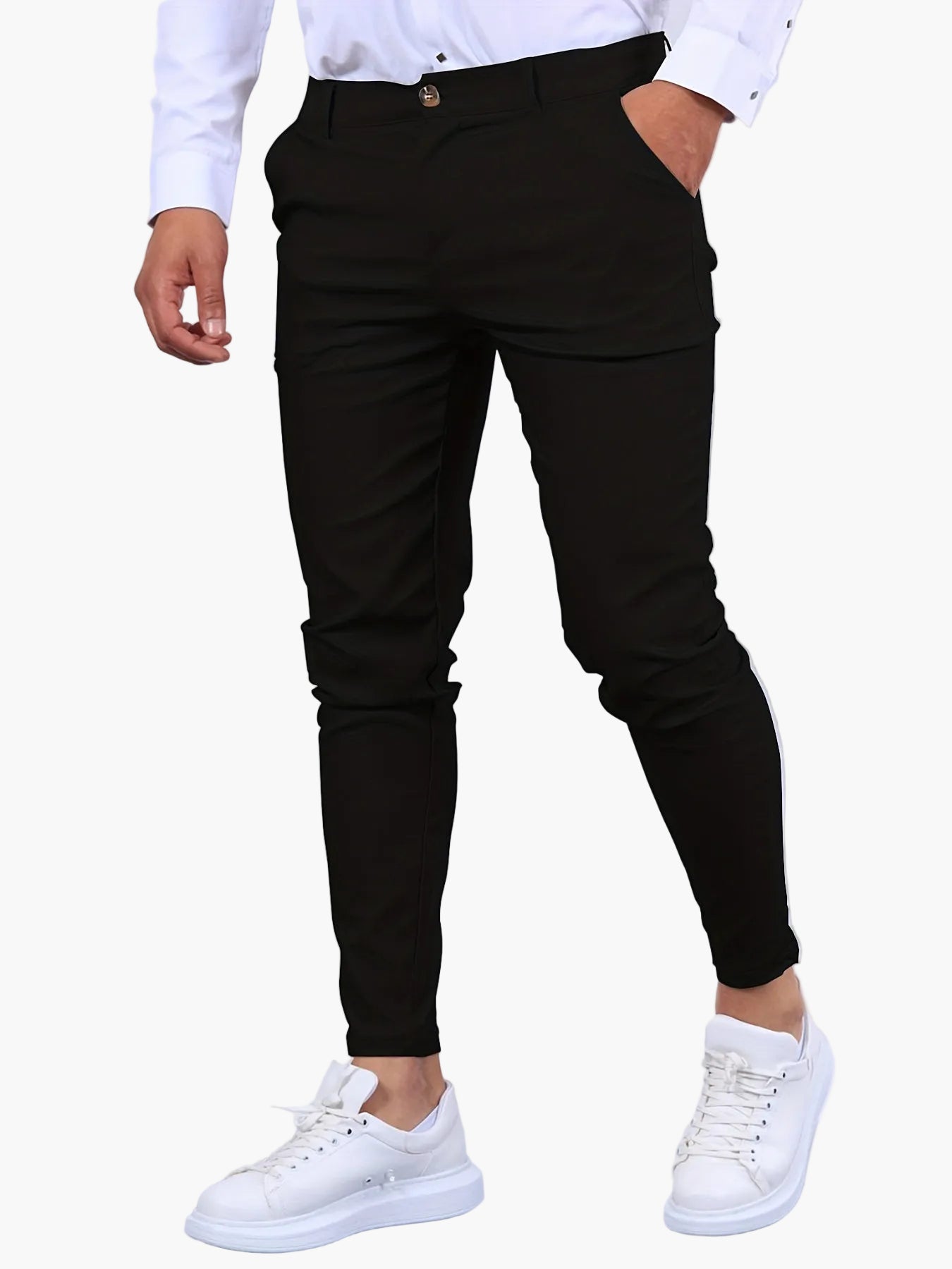 Herren Slim Fit Businesshose – Eleganter Anzugstil für Büro & Alltag