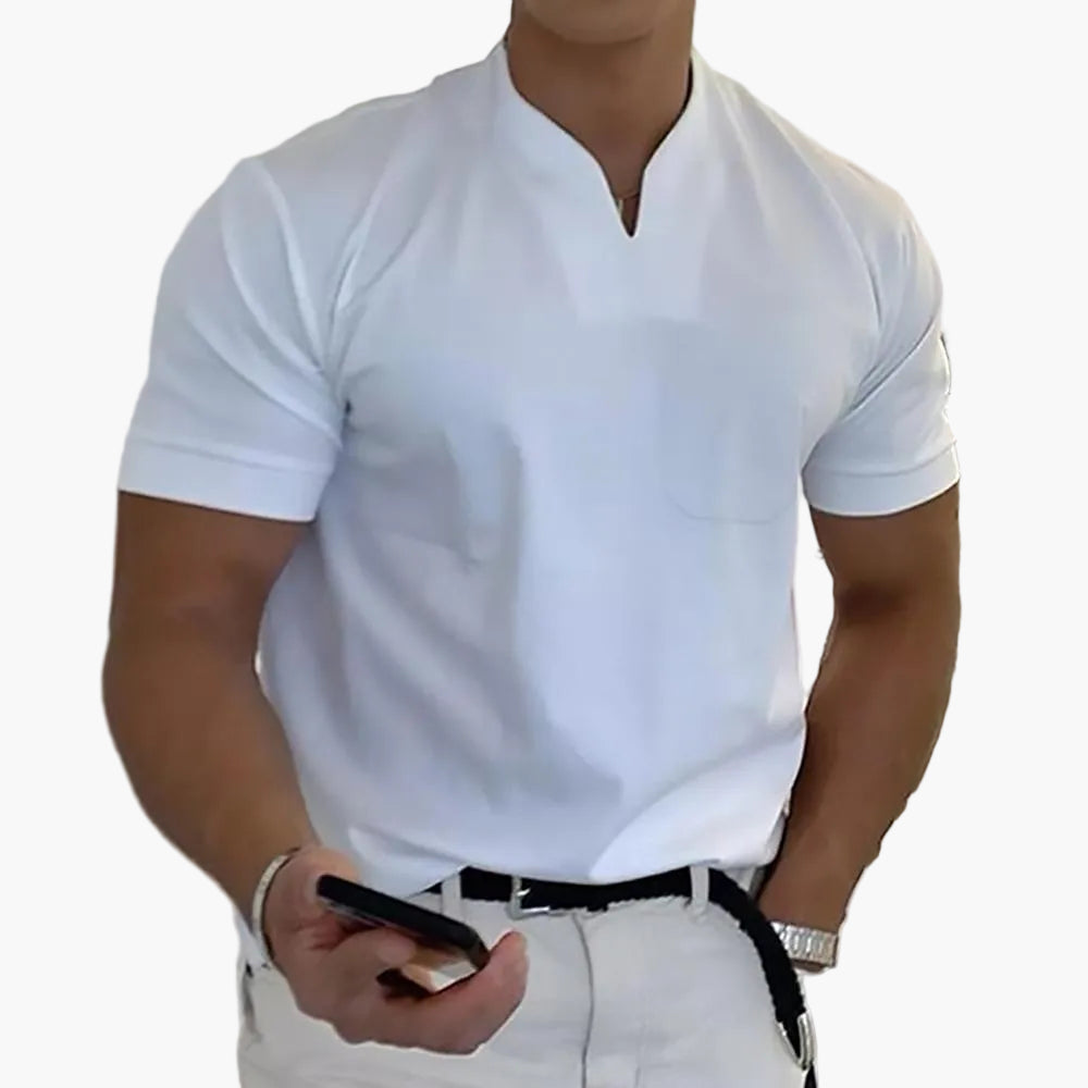 Herre polo-shirt moderne design – Elegant fritids- og business-look