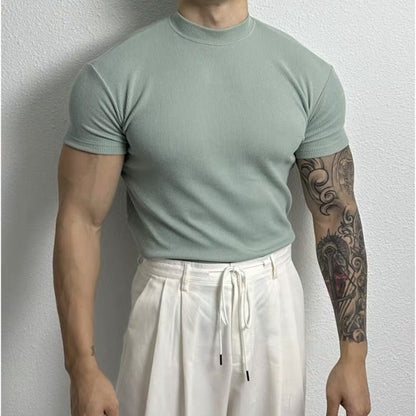 Andrew – Amerikansk T-shirt med halvkrave