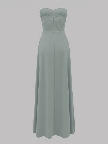 Damen Elegantes Abendkleid Ballkleid Bandeau Stil für besondere Anlässe