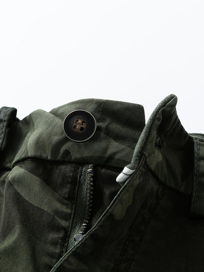 Pantaloncini Cargo Uomo Design Camouflage – Bermuda Outdoor e Tempo Libero con Tasche