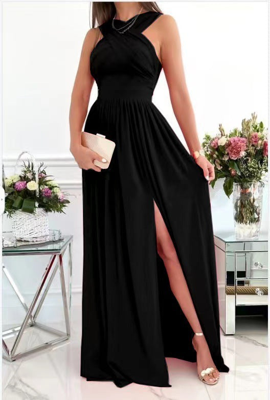Natalie – Robe d'été sans manches avec lien au cou