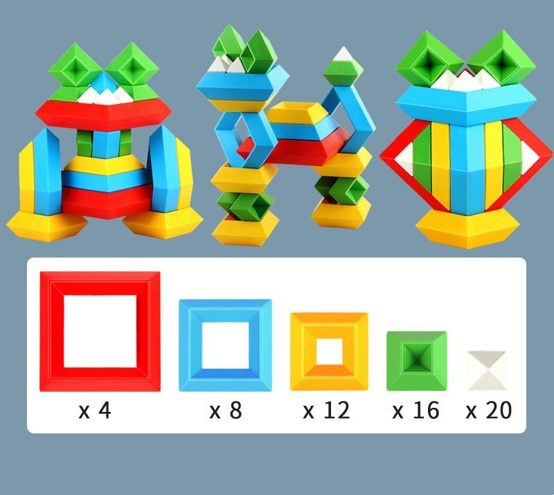 Jeu d'empilement créatif – Jouet éducatif pour enfants dès 4 ans