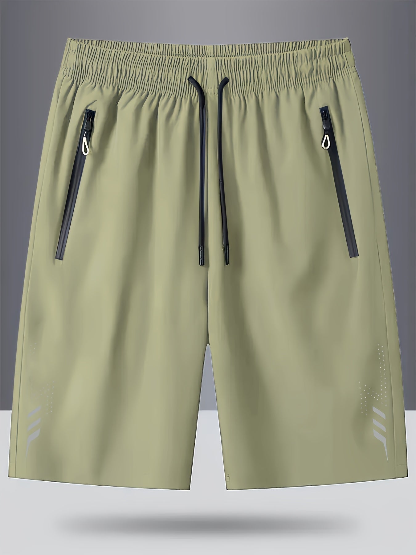Pantalones cortos deportivos para hombre con bolsillos con cremallera – Ocio y fitness, corte regular