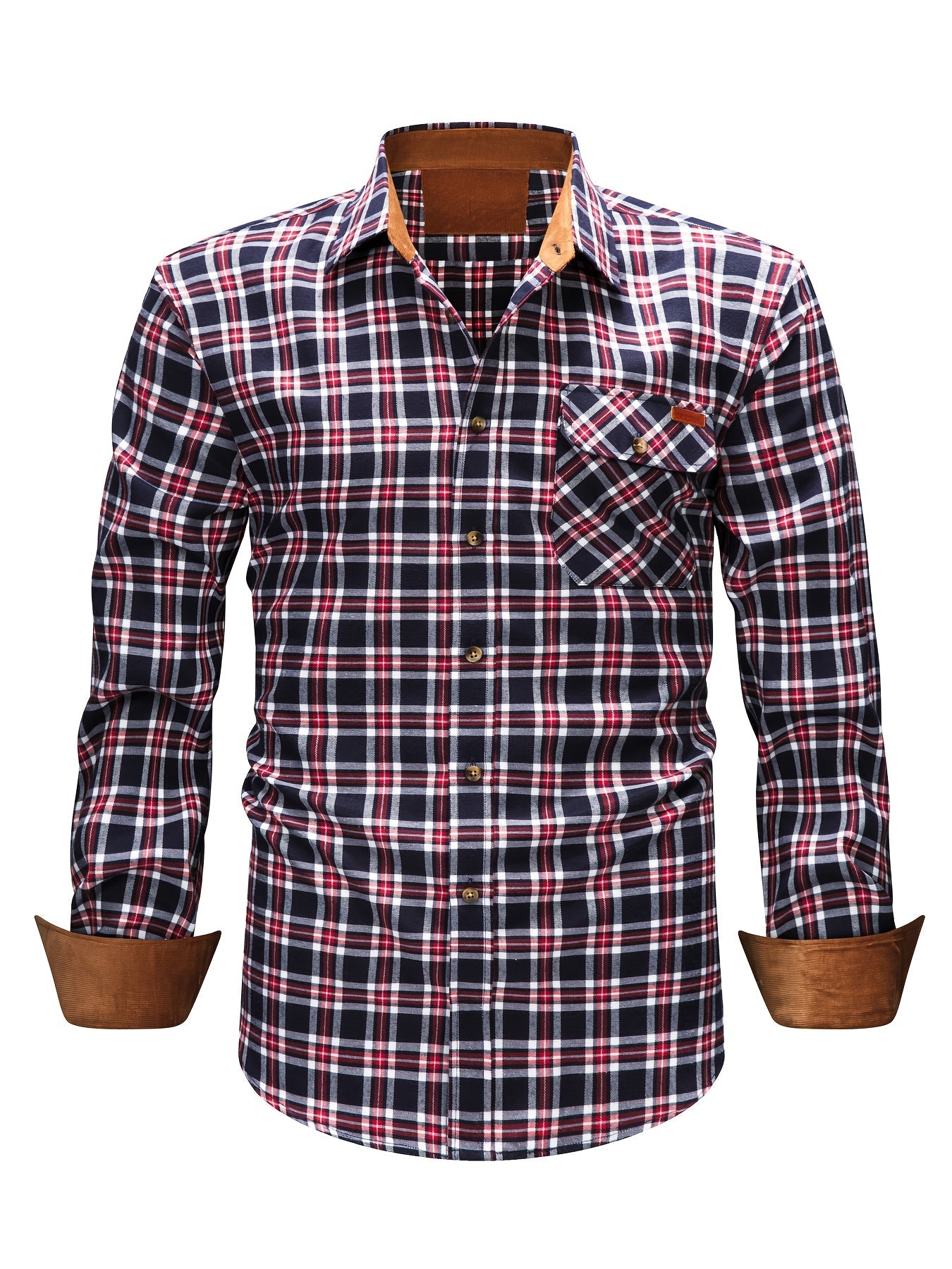 Camicia casual uomo a quadri manica lunga – Camicia moderna per tutti i giorni e ufficio