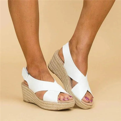 Damen Keilabsatz Sommerschuhe – Orthopädische Komfort Sandalen für Alltag und Freizeit