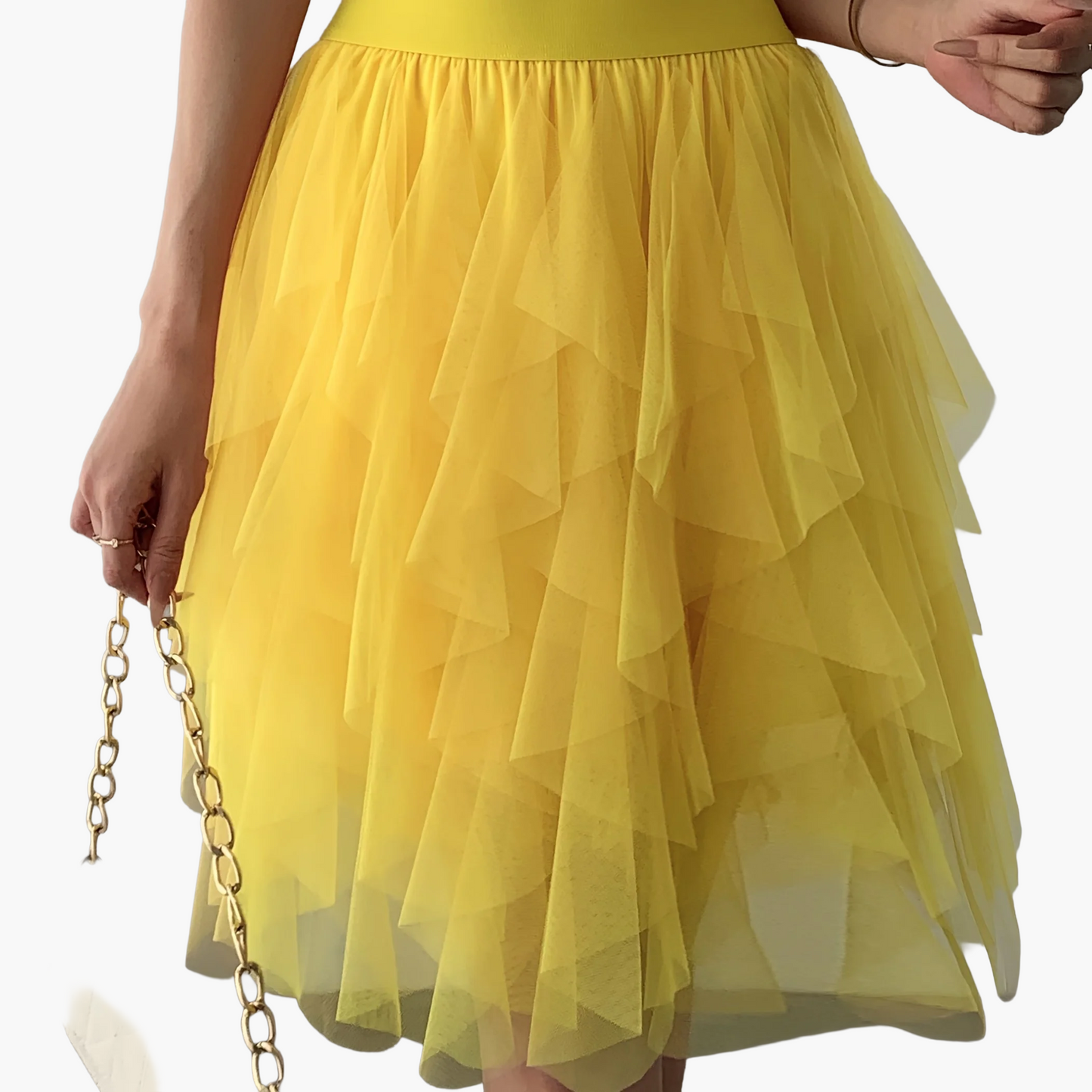 Damen Tüllrock Kurz Mehrlagig Flatternd Eleganter Stil – Perfekt für Party und Alltag