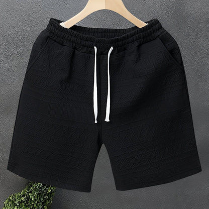 Herren Freizeitshorts mit Strukturmuster – Modernes Design für Alltag & Sport