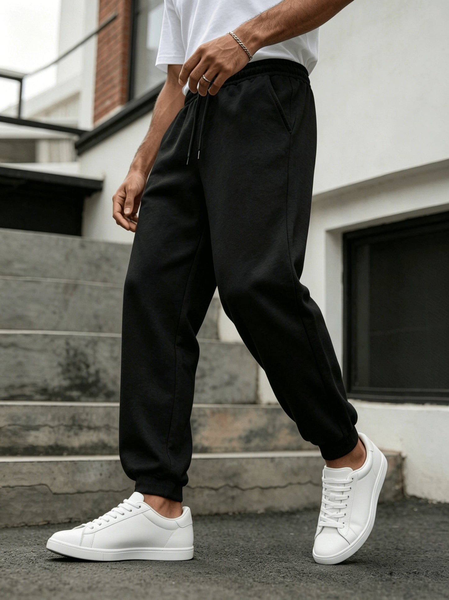 Męskie spodnie dresowe sportowe komfortowe moda casual regular fit