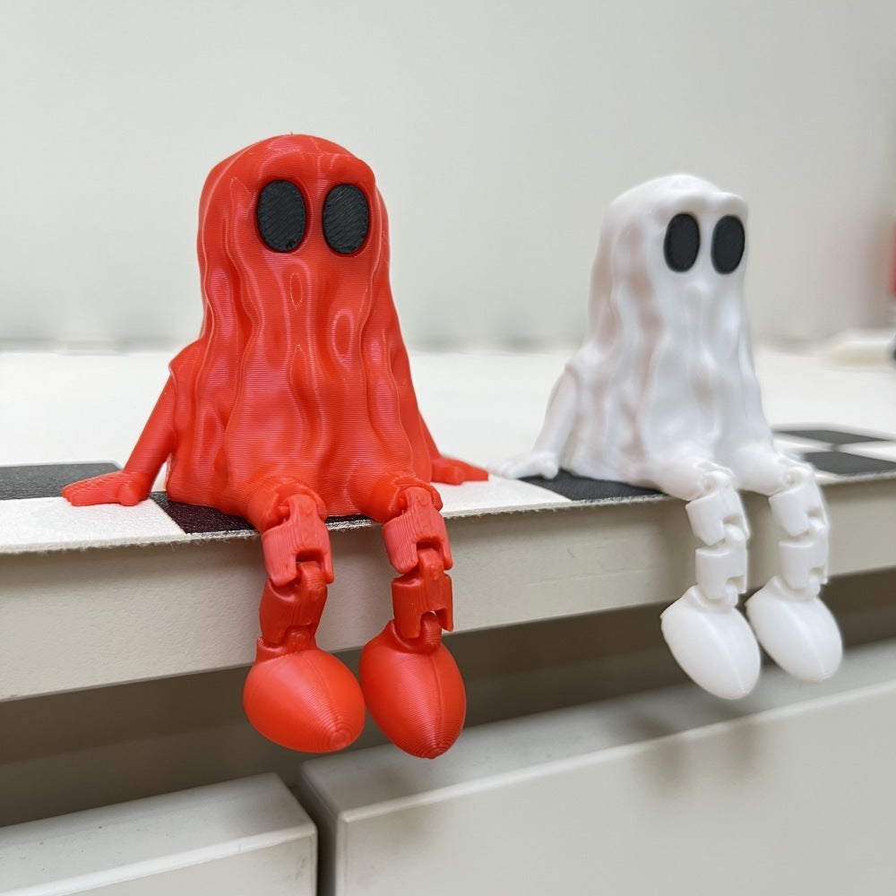 Figurka ducha na Halloween – trójwymiarowa wydrukowana figurka upiorna na imprezę i straszną dekorację