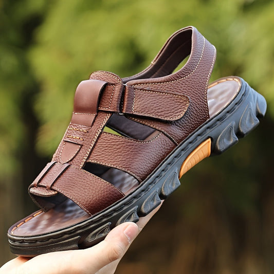 Sandales outdoor pour hommes pour loisirs et vacances – Chaussures d'été confortables avec fermeture velcro