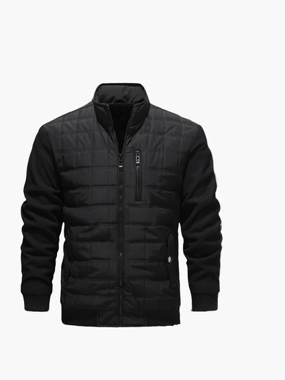 Giacca imbottita da uomo in stile casual con collo alto e tasche con cerniera – Perfetta per tutti i giorni e tempo libero