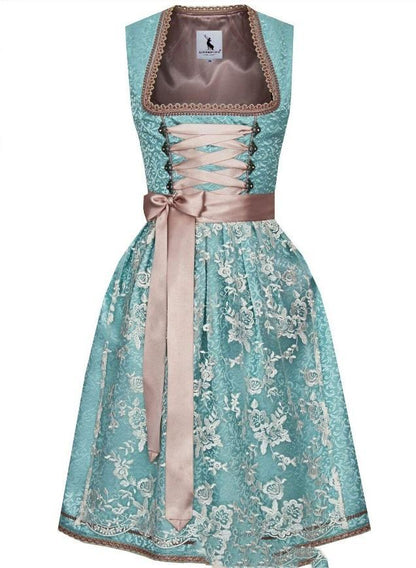 Dame Folkelig kjole Dirndl i retro-stil – Oktoberfest outfit til folkefester og særlige lejligheder