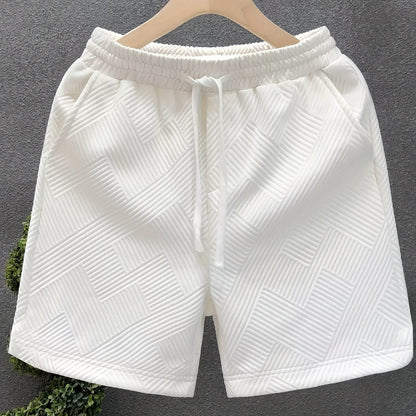 Herren Freizeitshorts mit Strukturmuster – Modernes Design für Alltag & Sport