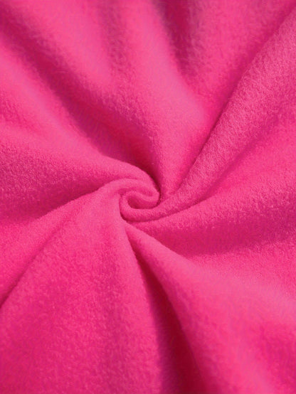 Hoodie mit Reißverschluss, Kapuze und Stern-Applikation, Rosa