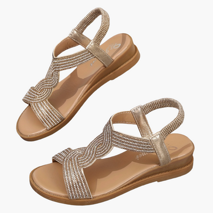 Sandales pour femmes avec design tressé à la mode et semelle confortable – Style estival décontracté Preppy