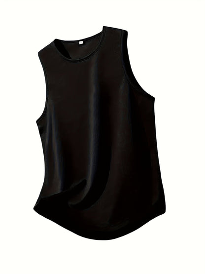 Herren sportlinne 5-pack – ärmlös träningsshirt för träning och fritid