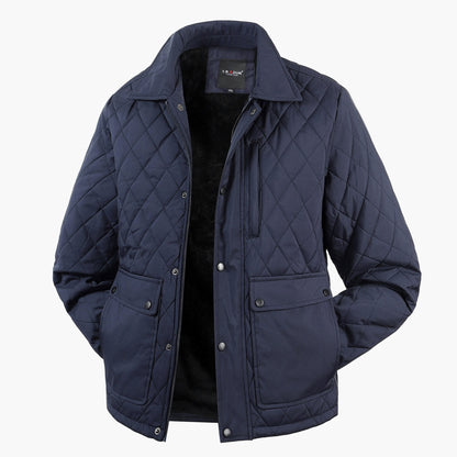 Herren Steppjacke mit Rauten-Design für Freizeit und Alltag