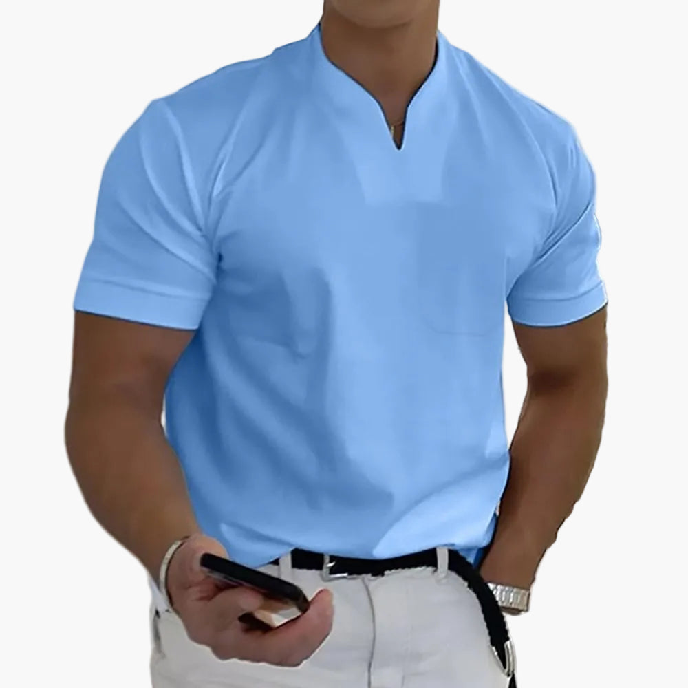 Herre polo-shirt moderne design – Elegant fritids- og business-look