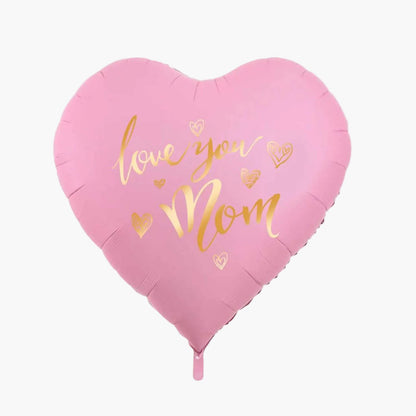 Ballon cœur avec inscription dorée pour femmes – Cadeau parfait pour la fête des mères ou un anniversaire, décoratif et élégant