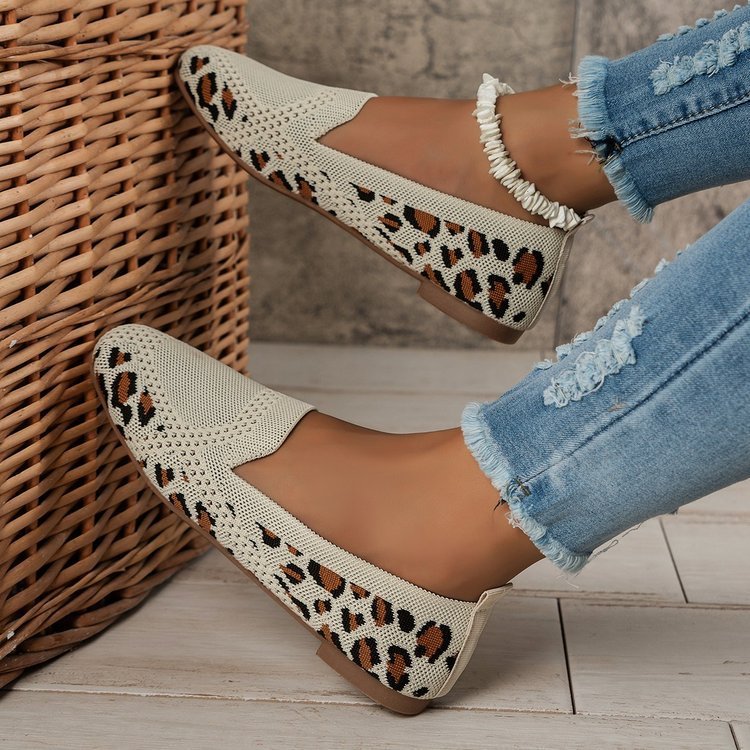 Dames Gebreide slippers Comfortabele modieuze vrijetijdsschoenen voor dagelijks gebruik en reizen
