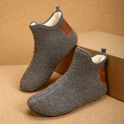 Kuschelige Hausschuhe Booties für Herren – Weiche Haussocken mit Plüschfutter in verschiedenen Farben