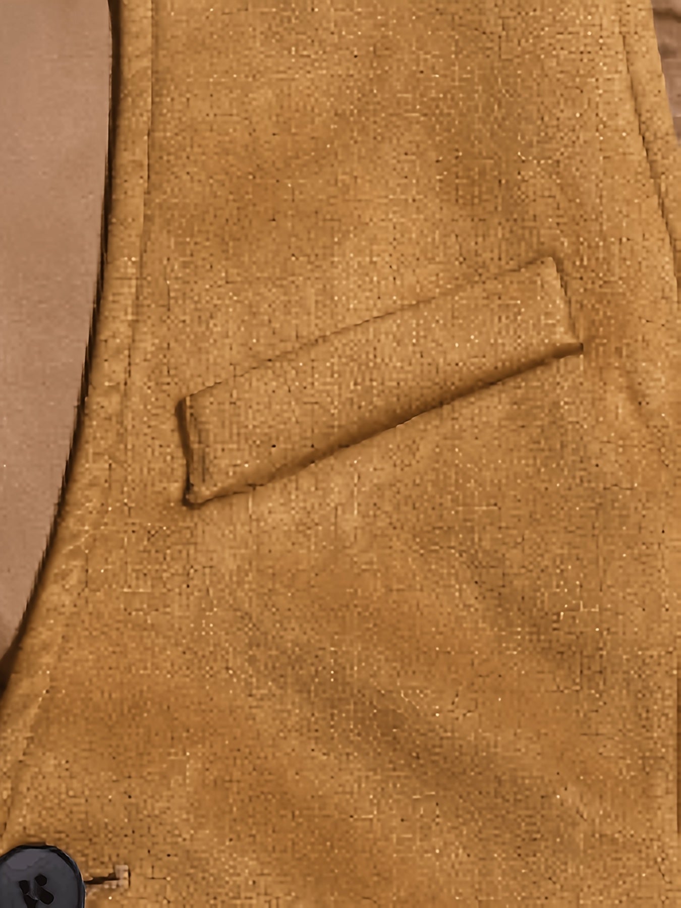 Herren Weste mit V-Ausschnitt, Knöpfen und Kette, Unifarben, Slim Fit