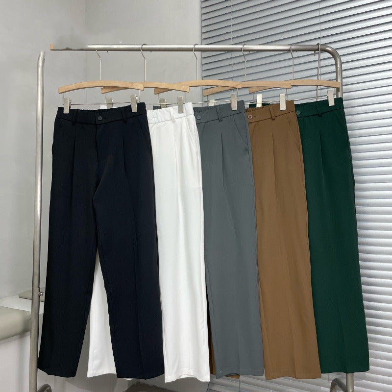 Pantaloni wide-leg da uomo – Pantaloni da completo moderni in stile street per tutti i giorni e tempo libero