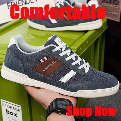 Męskie sneakersy w stylu vintage, super casual na co dzień i czas wolny