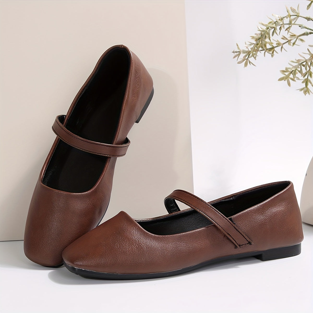 Damen Mary Jane Ballerinas – Elegante Freizeit- & Alltagsschuhe mit Riemchen, modischer Flats-Stil