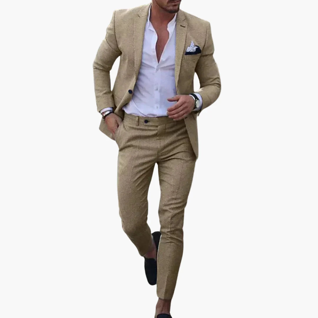 Herr slim fit kostym modern business & fritid elegans