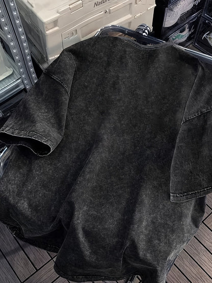T-shirt oversize imprimé homme pour loisirs et streetwear