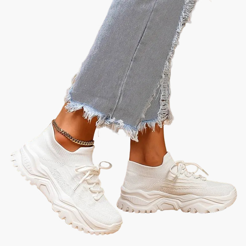 Damskie sneakersy na platformie – modne buty na co dzień z profilowaną podeszwą do stylu ulicznego