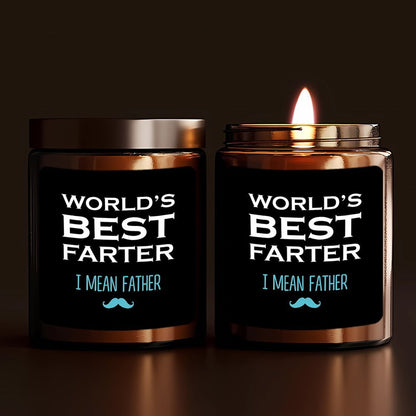 Bougie parfumée pour homme avec phrase amusante – Cadeau pour pères, décoration humoristique, idée pour la fête des pères