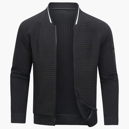 Bomber uomo moderno a quadri – Giacca casual elegante per tutti i giorni e ufficio