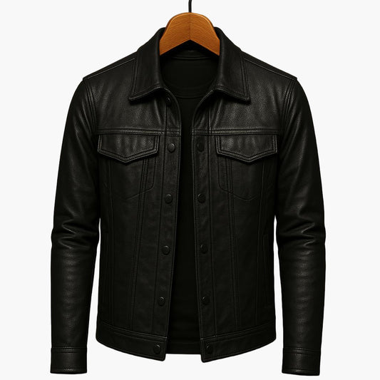Heren moto-style jack – Modern design voor dagelijks gebruik en vrije tijd
